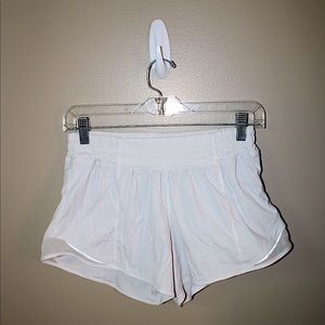 Lulu Lemon White Hotty Hot Shorts